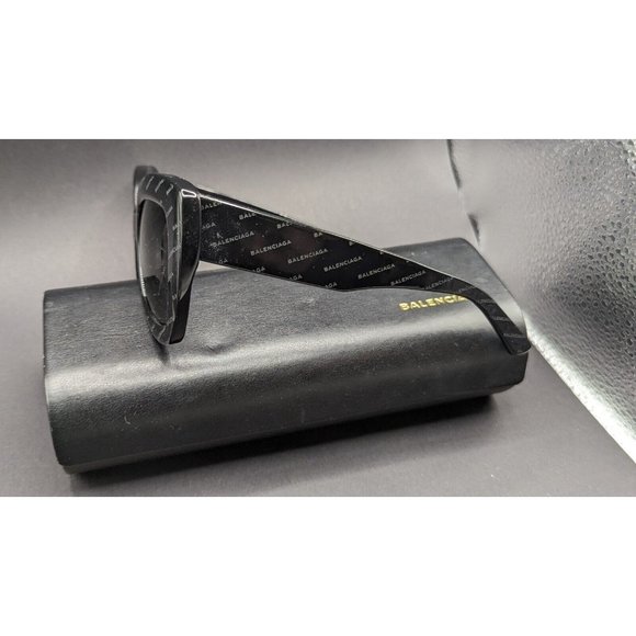 Balenciaga Sunglasses/LOGOMANIA /Blk/Blk/Ladies/Ba 130 05 A 22